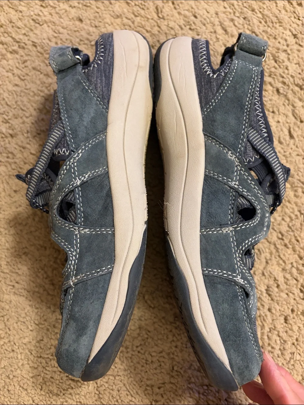 Earth Origins Skye Sid Navy Blue Sport Sandal Fisherman Sneaker Womens 7M